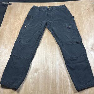 Carhartt Relaxed Fit Black Straight Leg Cargo Pants Men's Size 38x31 Work